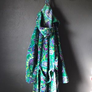 Vera Bradley Fleece Hooded Robe